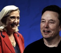 Elon Musk soutient publiquement Marine Le Pen. // Source : Montage Frandroid