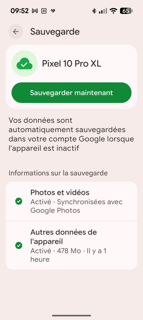 Paramètres Gestion de l'espace de stockage smartphone Pixel // Source : Sylvain Pichot - Frandroid