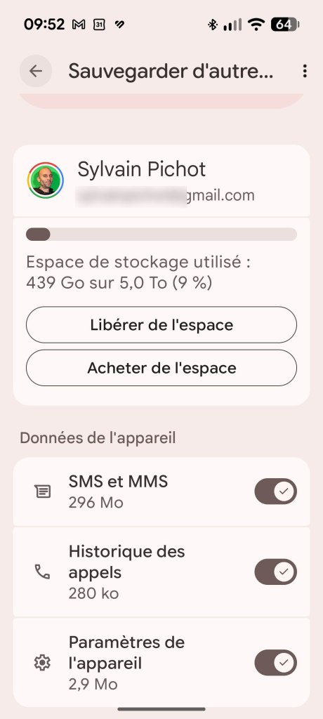 Paramètres Gestion de l'espace de stockage smartphone Pixel // Source : Sylvain Pichot - Frandroid