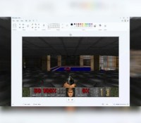 Doom sur Microsoft Paint // Source : Mark Russinovich sur GitHub