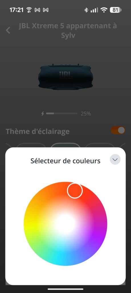 Application JBL Portable // Source : Sylvain Pichot - Frandroid