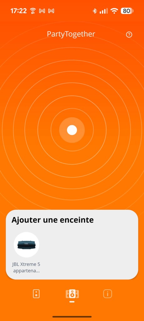 Application JBL Portable // Source : Sylvain Pichot - Frandroid