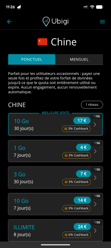 Ubigi Chine