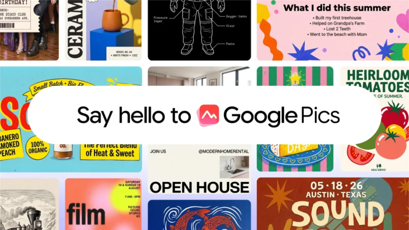 Google Pics, un nouvel outil pour créer encore plus facilement les mêmes affiches IA que vous voyez déjà partout