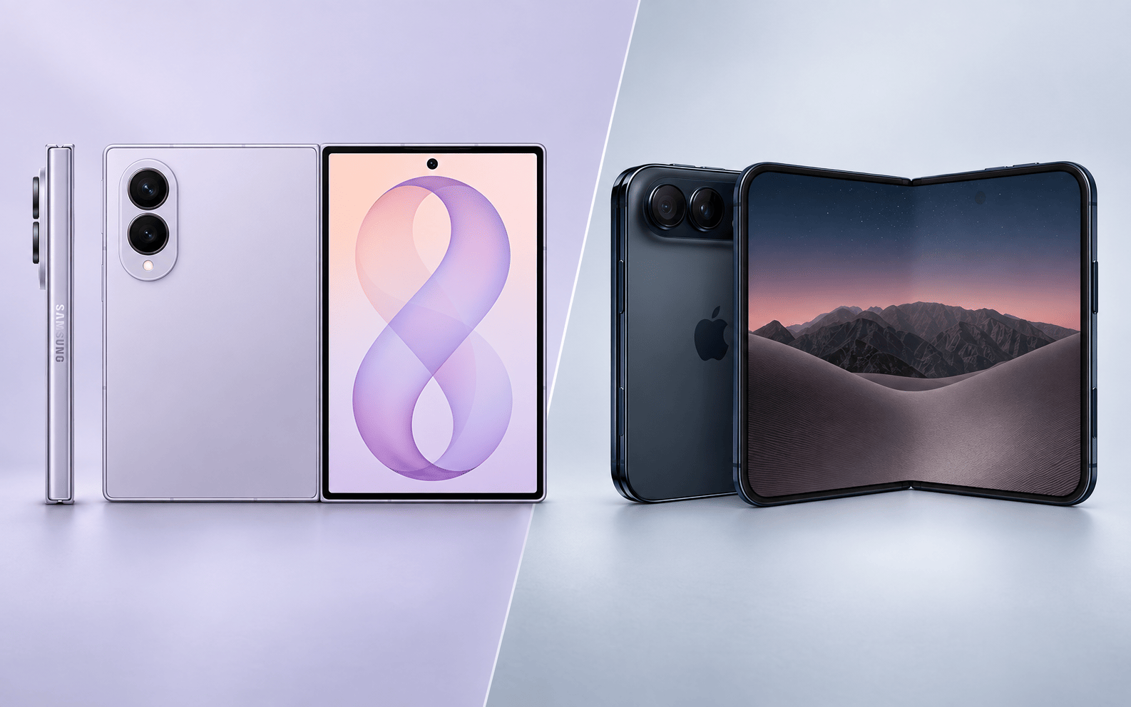iPhone Duo vs Galaxy Z Fold 8 : l&rsquo;énorme duel des pliants passeport, poste par poste