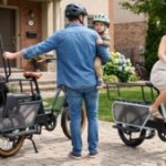 On est tombé sur les trois futurs vélos cargo électriques de Decathlon : du très lourd en préparation
