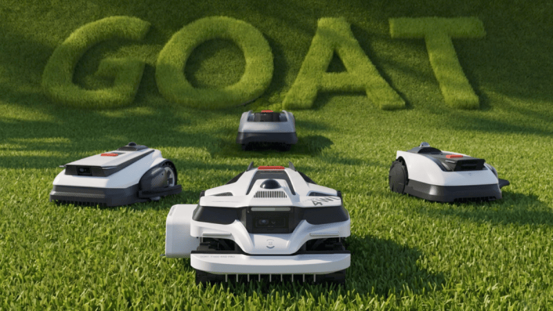 Ecovacs Goat T : ces robots tondeuses à 4 roues motrices grimpent des pentes à 40°
