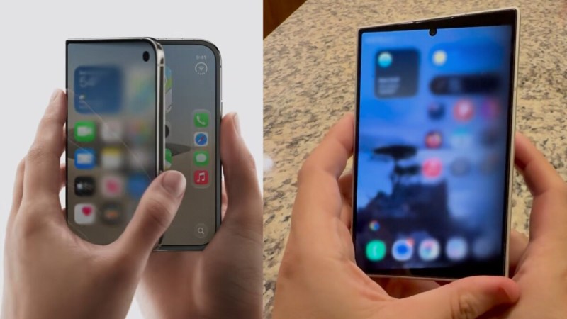 iPhone Duo : un bidouilleur a imité le très bel effet de transparence sur le Samsung Galaxy Z Fold 8
