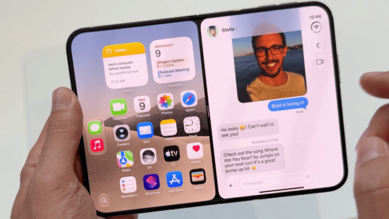 L’iPhone Duo gomme la pliure, mais pourrait altérer son affichage
