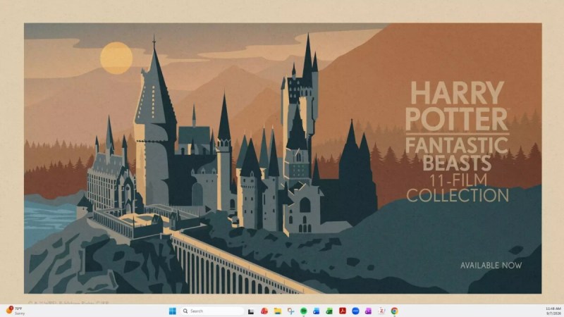 Microsoft transforme le bureau de Windows 11 en pub géante pour Harry Potter