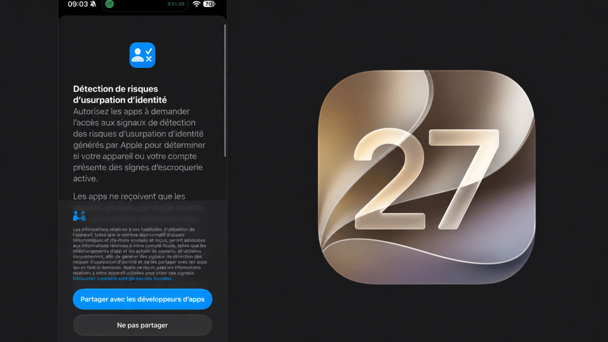 iOS 27 : comment activer la détection des risques d’usurpation d’identité sur iPhone, et ce qu’elle change face aux arnaques
