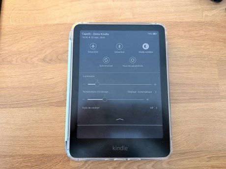 Mode sombre de la Kindle Colorsoft