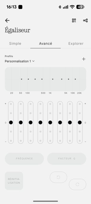 Interface de l'application Nothing pour les écouteurs // Source : Sylvain Pichot - Frandroid