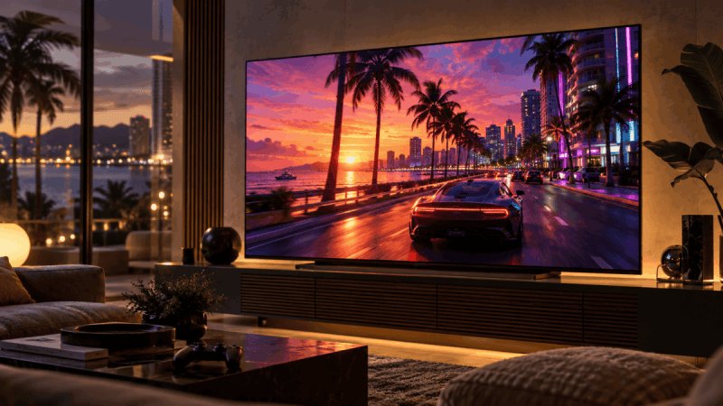 GTA VI sur un écran OLED : 4 TV et moniteurs en promotion chez PcComponentes