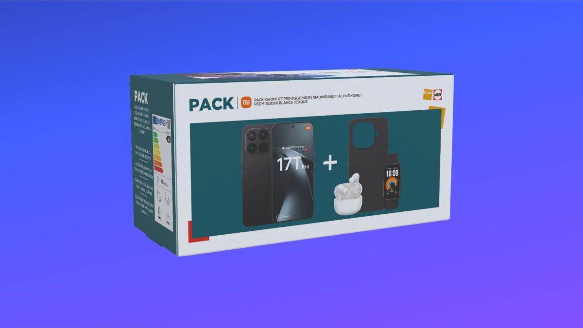 Darty retire 200 € sur ce pack Xiaomi complet avec smartphone 17T Pro, écouteurs Redmi Buds 8 et bracelet Smart Band 11 Active