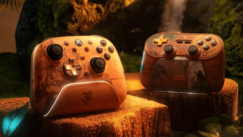 8BitDo célèbre les 30 ans de Tomb Raider avec deux manettes collector, mais la nostalgie a un prix