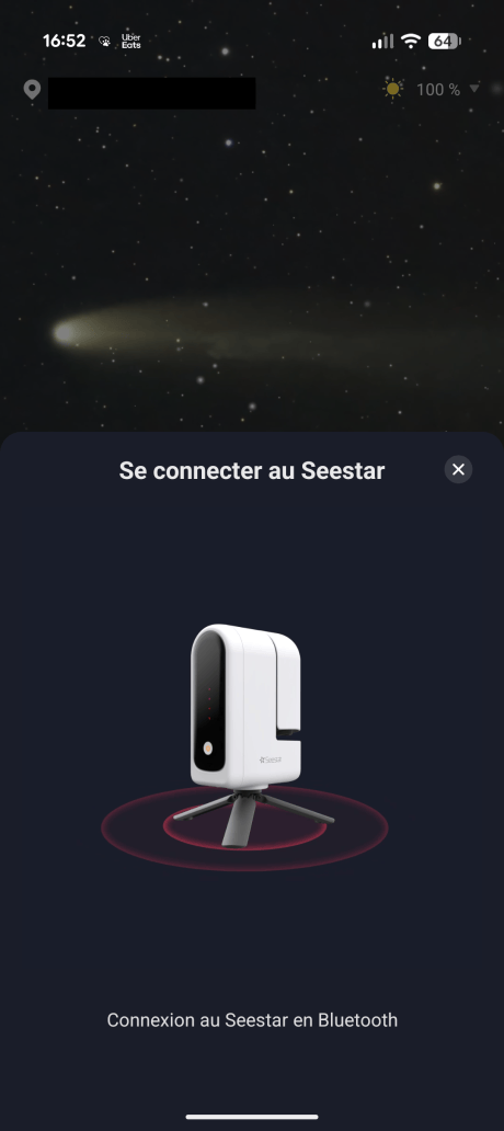 La connexion au Seestar S30 Pro