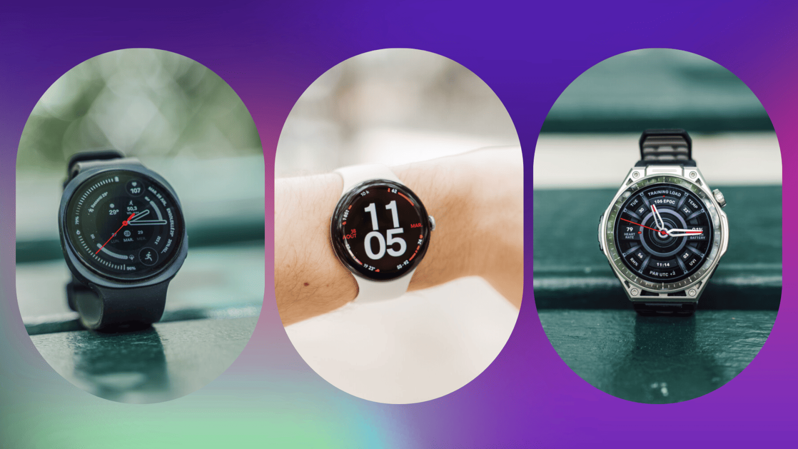 Pixel Watch 5, Galaxy Watch 9, Amazfit Balance Ultra : nos trois montres connectées favorites de l’été 2026