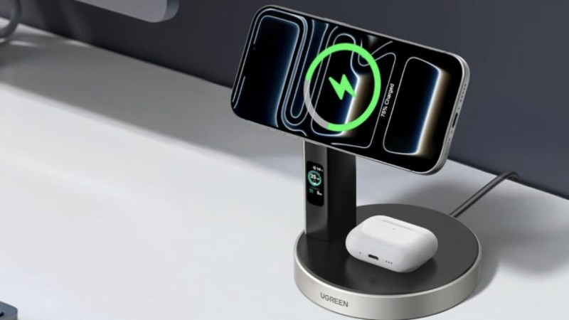 Ce chargeur sans fil Qi2 25 W 2-en-1 avec ventilateur intégré, pensé pour les iPhone et les AirPods, perd 20 %