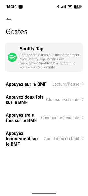 Application Xiaomi Earbuds pour le casque Redmi Headphone Neo // Source : Sylvain Pichot - Frandroid