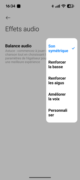 Application Xiaomi Earbuds pour le casque Redmi Headphone Neo // Source : Sylvain Pichot - Frandroid