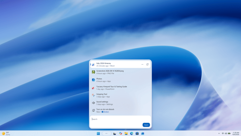 Des milliers d’actions : avec Windows 11, vous allez pouvoir contrôler tout votre PC depuis la barre de recherche