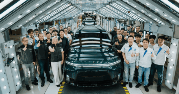 Production du Xpeng G9L en Autriche // Source : Xpeng