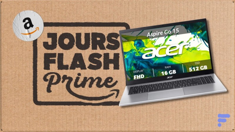 Les Jours Flash Prime d’Amazon permettent à ce laptop Acer sous Ryzen 5 de passer sous les 550 €