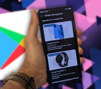 Vous pouvez acheter des produits Pixel directement depuis le Google Play Store. // Source : Photo et montage Frandroid