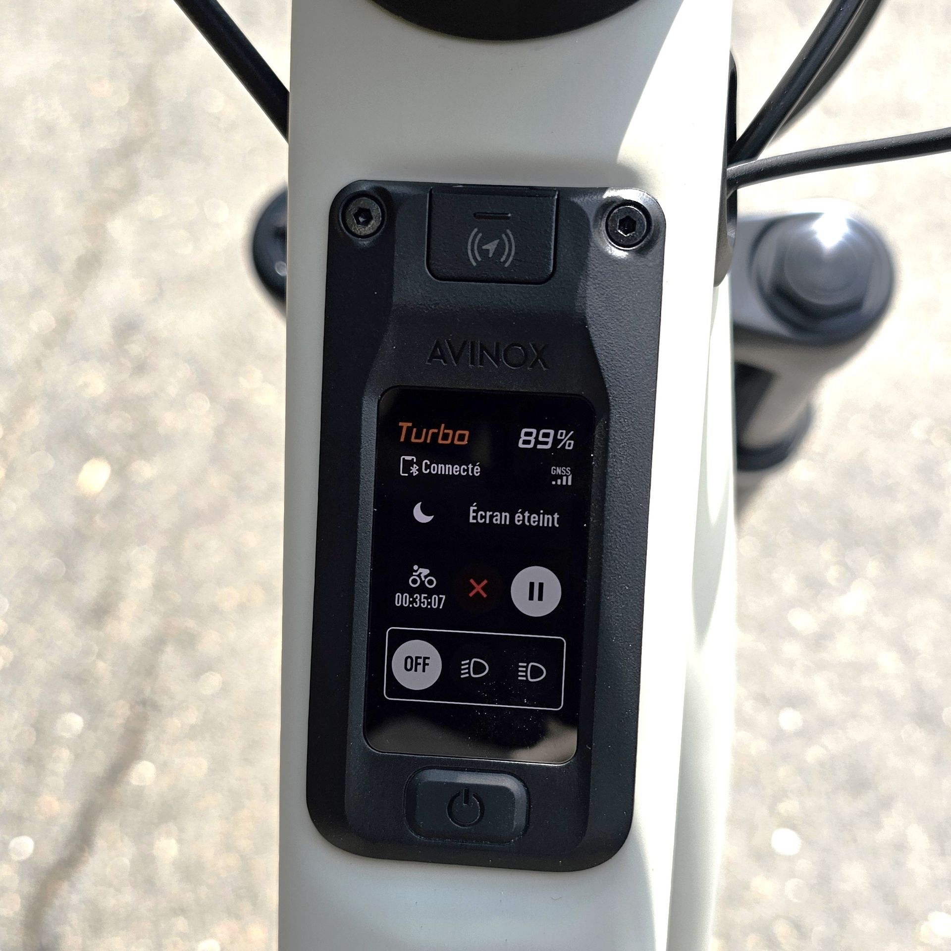 Amflow TL Carbon écran enregistrement
