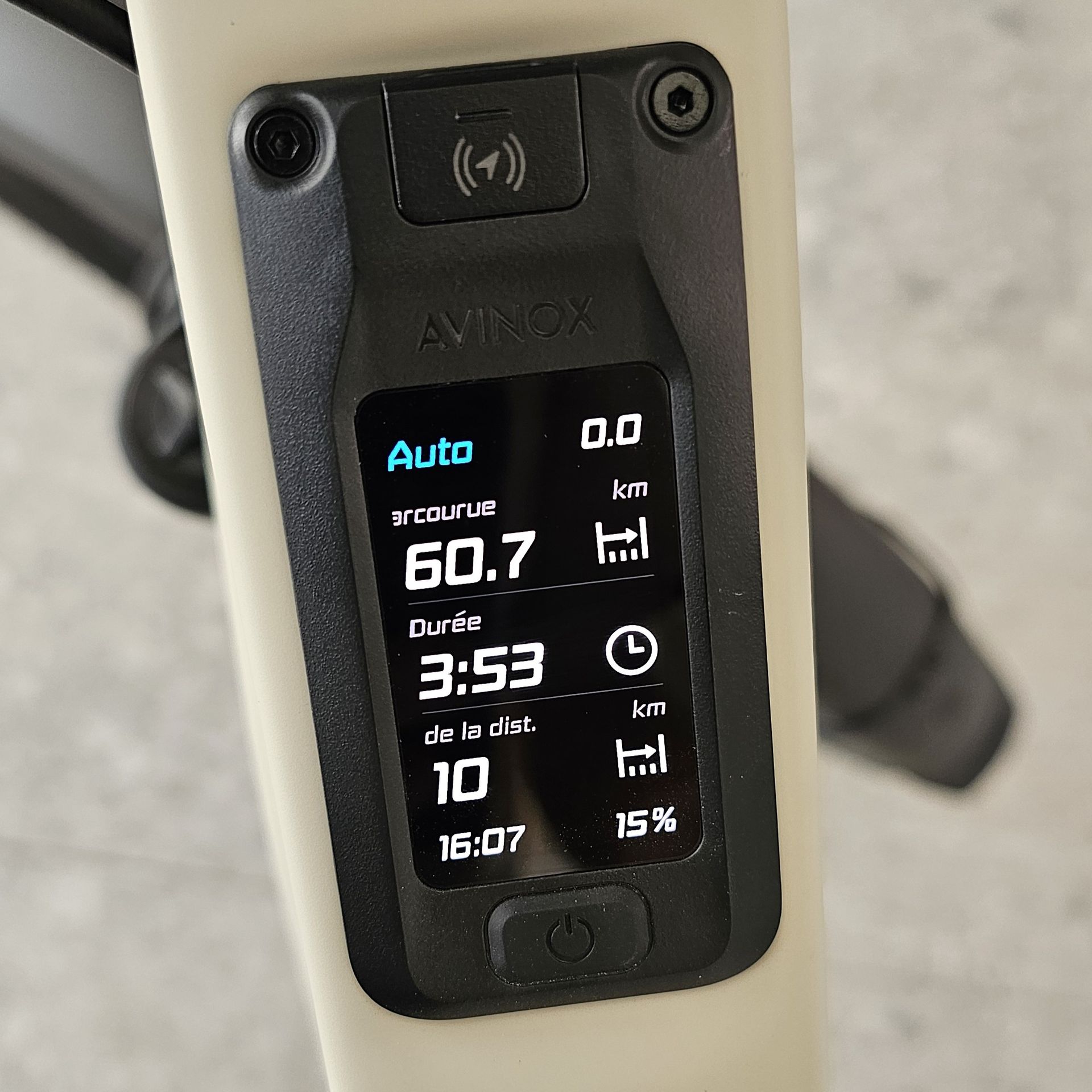 Amflow TL Carbon écran infos 2