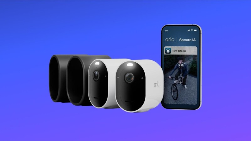 Ce lot de deux caméras 2K Arlo Pro 6 avec coques noires surveille votre extérieur est bradé à -23%