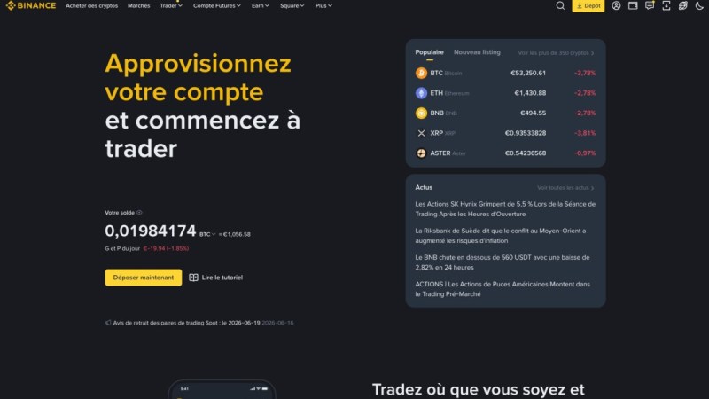 « Le plus gros vol de cryptomonnaies de l’histoire » : Binance assure que l’argent des clients est en sécurité