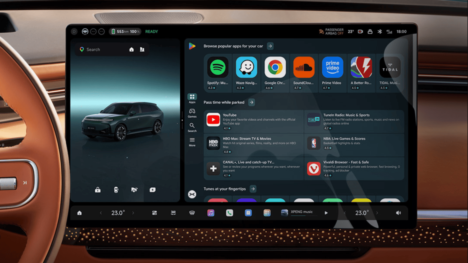 Xpeng تعلن عن وصول Google Play إلى سياراتها في 2027