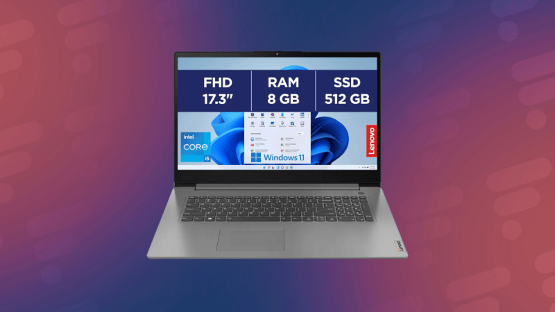 Amazon brade ce grand laptop Lenovo de 17 pouces équipé de l’Intel Core i5 pour les tâches bureautiques