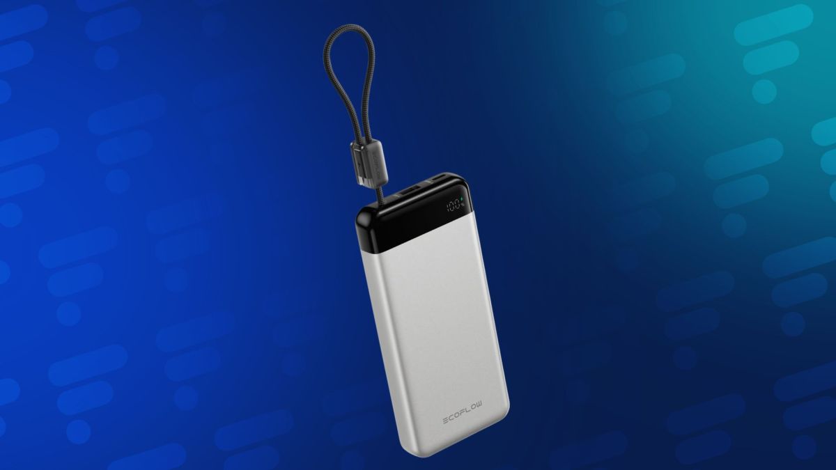 Cette batterie externe EcoFlow 20 000 mAh, avec son câble USB-C rétractable, perd 44 % de son prix