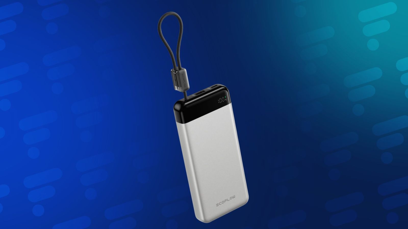 Cette batterie externe EcoFlow 20 000 mAh, avec son câble USB-C rétractable, perd 44 % de son prix