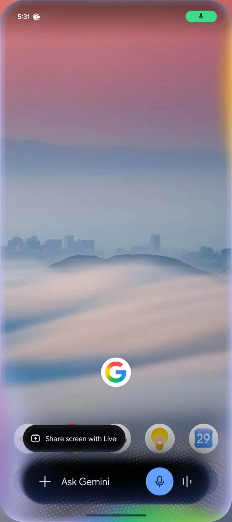 Interface Google Gemini sur smartphone // Source : 9to5Google