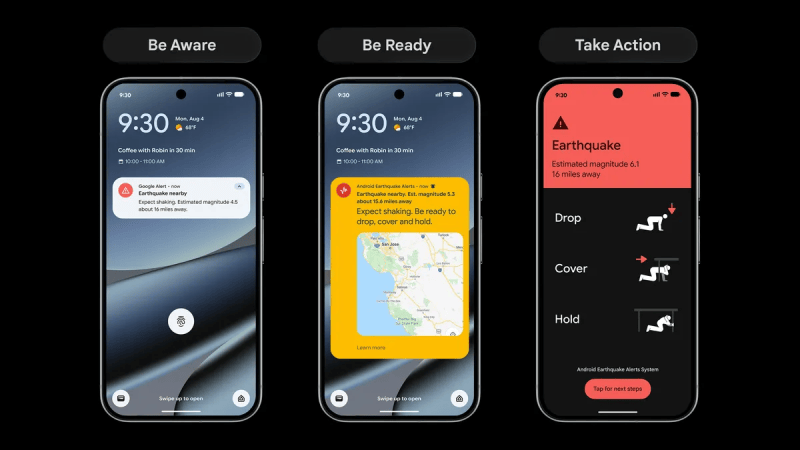 Votre smartphone Android sert de sismomètre, et Google l’active maintenant dans plus de 200 pays et régions dont la France