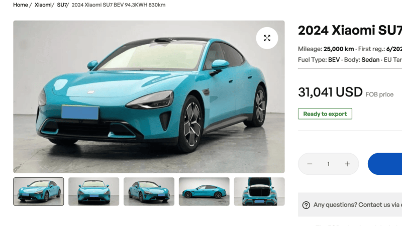 BYD, Xiaomi, Zeekr d’occasion venus de Chine : +280 % de ventes vers l’Europe, moins chers à l’achat, mais à quel prix ensuite ?