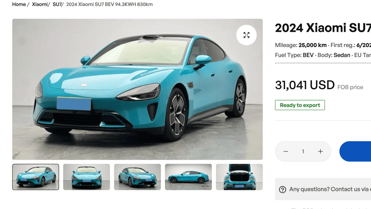 BYD, Xiaomi, Zeekr d’occasion venus de Chine : +280 % de ventes vers l’Europe, moins chers à l’achat, mais à quel prix ensuite ?