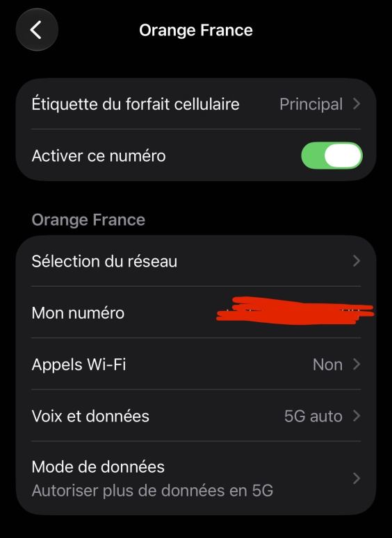 Désactiver SIM smartphone