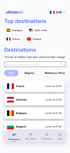 Roamance interface