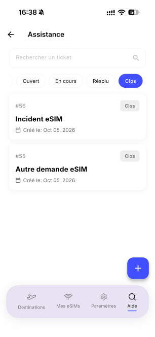 Service client Roamance