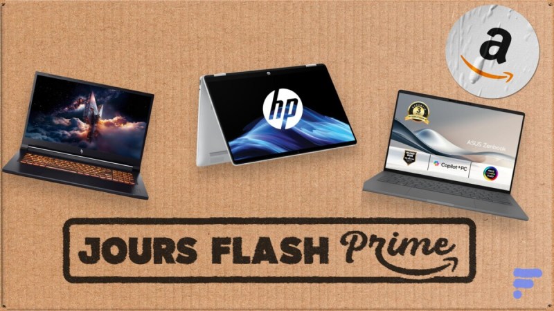 Jours Flash Prime Amazon : le TOP 6 des offres laptops pour travailler ou jouer sans se ruiner