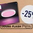 Ce récent plafonnier de Philips Hue met de la couleur dans votre cocon et n&rsquo;échappe pas aux promos des Jours Flash Prime d&rsquo;Amazon