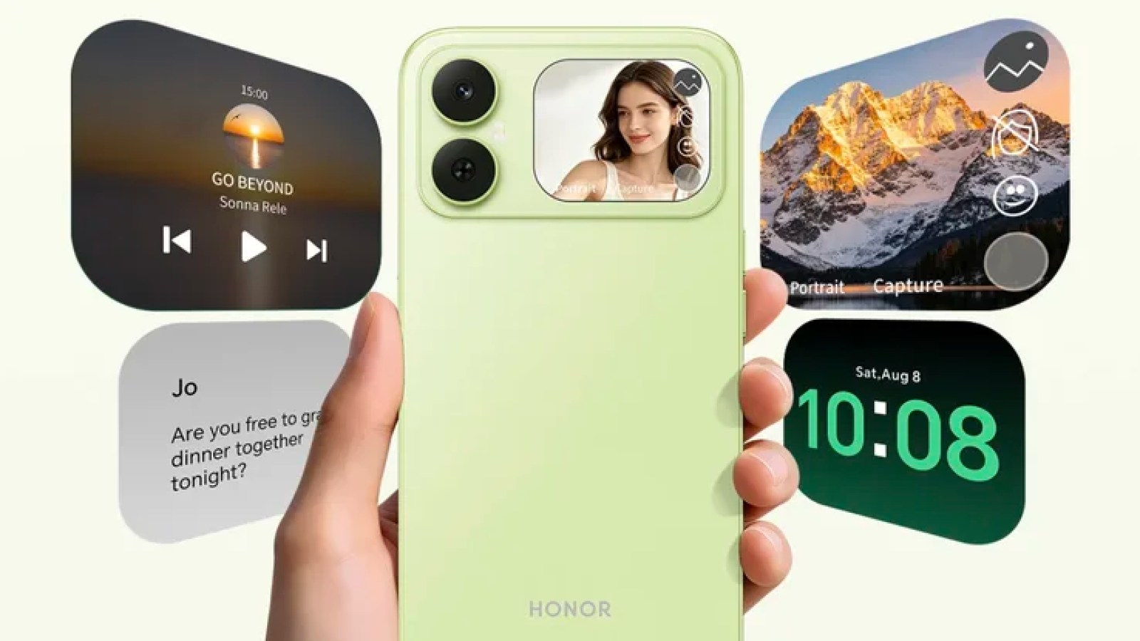 Honor met un écran au dos d’un smartphone à 100 euros
