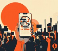 Réseaux sociaux interdits pochoir