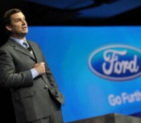 NEW YORK, March 27, 2013--Jim Farley, Ford executive vice president of Global Marketing, Sales and Service and Lincoln, discusses the consumer trends and demographic shifts that are reshaping the U.S. auto industry during the opening press breakfast at the 2013 New York International Auto Show.  Photo by:  Sam VarnHagen/Ford Motor Co.