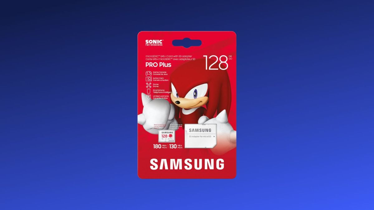 Image La carte microSD Samsung aux couleurs de Knuckles est à -40 % sur Amazon